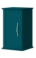Шкафчик подвесной с одной распашной дверцей, реверсивный CEZARES TIFFANY 54962 Blu Petrolio 189872