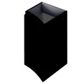 Шкафчик подвесной с одной распашной створкой, правый VAGUE CEZARES 55283 Nero Opaco 190150