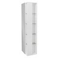 Колонна подвесная с открытыми полками и одной распашной дверцей, реверсная CEZARES 53171 Bianco Lucido 53171