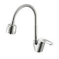 Смеситель Splenka для кухни 2-х режимный гибкий поворотный излив, сатин (S202.47.05) S202.47.05