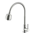 Кран Splenka для кухни 2-х режимный гибкий поворотный излив, сатин (S249.482.05) S249.482.05