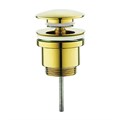 Донный клапан для раковины Raglo без перелива (клик-клак), латунь, золото (R600.01.23) R600.01.23