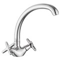 Смеситель Splenka для кухни вентильный С-образный поворотный излив, хром (S80.42) S80.42
