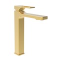 Смеситель Splenka для раковины высокий монолитный, сатин золотой (S55.15.03) S55.15.03