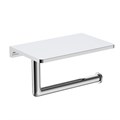 Держатель для туалетной бумаги Raglo с полкой, хром (R320.03) R320.03