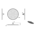 Тропический душ Raglo R451.50.09  ?250мм пластик/силикон, графит R451.50.09