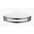 Полка для ванной и душа Raglo R340.01.09 угловая с крючками,графит R340.01.09