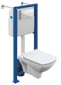 Комплект Cersanit  CARINA XL CO DPL EO slim инсталляция VECTOR кнопка CORNER пластик белый (64119) 64119