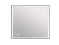 Зеркало Cersanit  LED 011 design 100x80 с подсветкой часы металл. рамка прямоугольное (KN-LU-LED011* KN-LU-LED011*100-d-Os