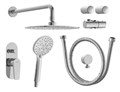 Душевая система Cersanit MODUO встраиваемая (смеситель стандартный) 5 режимов шланг 150 металл хром (64087) 64087