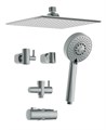 Душевая система Cersanit NENO 5 режимов шланг 150 PVC (63477) 63477