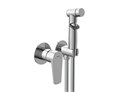 Смеситель с гигиеническим душем Cersanit MODUO встраиваемый однорычажный хром (64105) 64105