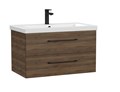 Тумба под раковину подвесная Cersanit LARA 80 для COMO 80 орех Табак (69160) 69160