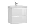 Тумба под раковину подвесная Cersanit MODUO 60 для MODUO SLIM 60 узкая белый (64125) 64125