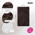 Коврик для ванной комнаты, 50x80, микрофибра, темно-коричневый, IDDIS, BSQS08Mi12 BSQS08Mi12