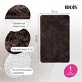 Коврик для ванной комнаты, 70x120, микрофибра, темно-коричневый, IDDIS, BSQL08Mi12IT BSQL08Mi12IT