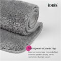 Коврик для ванной комнаты с вырезом, 50х50, микрофибра, серый, IDDIS, BTLT02Mi12 BTLT02Mi12