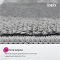 Коврик для ванной комнаты с вырезом, 50х50, микрофибра, серый, IDDIS, BTLT02Mi12 BTLT02Mi12