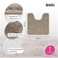 Коврик для ванной комнаты с вырезом, 50х50, микрофибра, светло-коричневый, IDDIS, BTLT07Mi12 BTLT07Mi12