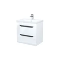 Тумба с умывальником, подвесная, 60 см, белый, Ray, IDDIS, RAY60W0i95K RAY60W0i95K