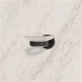 Мыльница, черный матовый, матовое стекло, сплав металлов, Sena, IDDIS, SENSBG0i42 SENSBG0i42