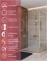 Душевой уголок CEZARES LUX-AH-FS-11-120/90-C-BORO LUX-AH-FS-11-120/90-C-BORO