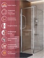 Душевой уголок CEZARES LUX-AH-FS-1-70/100-C-CR LUX-AH-FS-1-70/100-C-CR