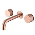 Смеситель ABBER Wasser Kreis AF81122MRG для раковины скрытого монтажа, розовое золото матовое AF81122MRG