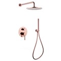 Душевая система ABBER Wasser Kreis AF8118RG скрытого монтажа без излива, розовое золото AF8118RG