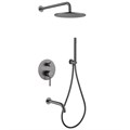 Душевая система ABBER Wasser Kreis AF8117NG скрытого монтажа с изливом, никель AF8117NG