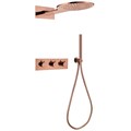 Душевая система ABBER Wasser Kreis AF8151RG скрытого монтажа без излива, термостат, розовое золото AF8151RG