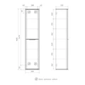 Шкаф-пенал EQUIL Desert  36 подвесной универсальный, амарок (ppDSRT36.R/L-25) ppDSRT36.R/L-25