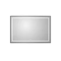 Зеркало в алюминиевой раме со встроенным светильником, сенсорным выключателем и подогревом, SPC-KRAFT-1200-800-LED-TCH-WARM-NERO, 1200x32x800 мм SPC-KRAFT-1200-800-LED-TCH-WARM-NERO