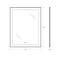 Зеркало BelBagno SPC-KRAFT-700-900-LED-TCH-WARM-NERO SPC-KRAFT-700-900-LED-TCH-WARM-NERO
