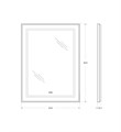 Зеркало BelBagno SPC-KRAFT-600-800-LED-TCH-WARM SPC-KRAFT-600-800-LED-TCH-WARM
