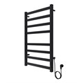 Полотенцесушитель электрический AZARIO PALERMO 500/800 квадрат, 8 секций, диммер справа, черный (AZ83858B) AZ83858B