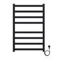 Полотенцесушитель электрический AZARIO PALERMO 500/800 квадрат, 8 секций, диммер справа, черный (AZ83858B) AZ83858B