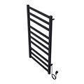 Полотенцесушитель электрический AZARIO PALERMO 500/800 квадрат, 8 секций, диммер справа, черный (AZ83858B) AZ83858B