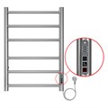 Полотенцесушитель электрический AZARIO PARMA 400/600 6 секций, диммер справа, хром (AZ10846) AZ10846