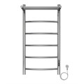 Полотенцесушитель электрический AZARIO VERONA 400/800 5 секций, с полкой, диммер справа, хром (AZ04848P) AZ04848P