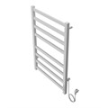 Полотенцесушитель электрический AZARIO PALERMO 500/800 квадрат, 8 секций, диммер справа, белый (AZ83858W) AZ83858W