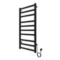 Полотенцесушитель электрический AZARIO PALERMO 500/1000 квадрат, 10 секций, диммер справа, черный (AZ83850B) AZ83850B