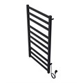 Полотенцесушитель электрический AZARIO PALERMO 500/1000 квадрат, 10 секций, диммер справа, черный (AZ83850B) AZ83850B