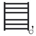 Полотенцесушитель электрический AZARIO PALERMO 500/600 квадрат, 6 секций, диммер справа, черный (AZ83856B) AZ83856B