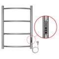 Полотенцесушитель электрический AZARIO VERONA 400/600 4 секции, диммер справа, хром (AZ04846) AZ04846