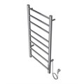Полотенцесушитель электрический AZARIO PARMA 400/800 8 секций, диммер справа, хром (AZ10848) AZ10848