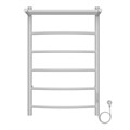 Полотенцесушитель электрический AZARIO VERONA 500/800 5 секций, с полкой, диммер справа, белый (AZ04858PW) AZ04858PW