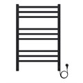 Полотенцесушитель электрический AZARIO ANCONA 500/800 квадрат, 9 секций, диммер справа, черный (AZ71858B) AZ71858B