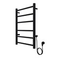 Полотенцесушитель электрический AZARIO PARMA 400/600 6 секций, диммер справа, черный (AZ10846B) AZ10846B