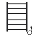 Полотенцесушитель электрический AZARIO PARMA 400/600 6 секций, диммер справа, черный (AZ10846B) AZ10846B